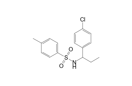 N-[1-(4-chlorophenyl)propyl]-4-methyl-benzenesulfonamide