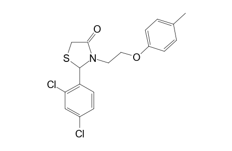 2-(2,4-dichlorophenyl)-3-[2-(p-tolyloxy)ethyl]-4-thiazolidinone