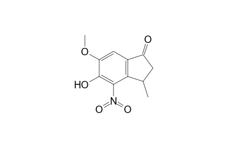 5-Hydroxy-6-methoxy-3-methyl-4-nitro-1-indanone