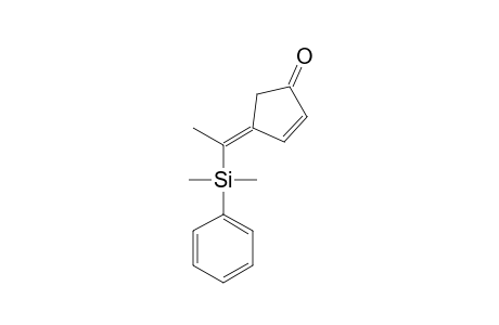 (Z)-4-[1-(DIMETHYLPHENYLSILYL)-ETHYLIDENE]-CYCLOPENT-2-ENONE