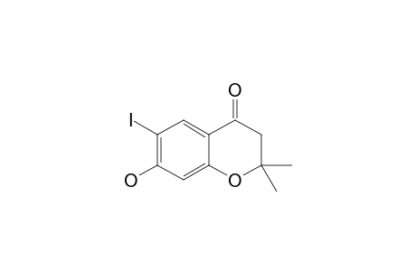 7-HYDROXY-6-IODO-2,2-DIMETHYL-4-CHROMANONE