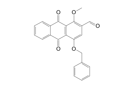 4-benzyloxy-1-methoxy-9,10-dioxo-9,10-dihydroanthracene-2-carbaldehyde