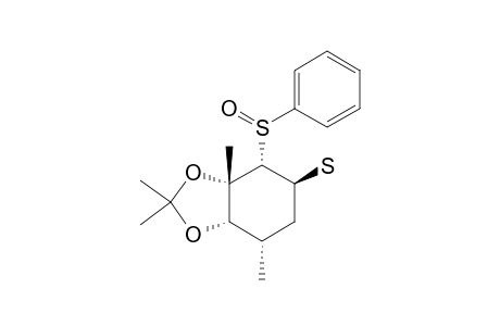 CIS,TRANS-3,5-DIMETHYL-TRANS,TRANS-3,4-DIHYDROXY-1-MERCAPTOTRANS-2-(PHENYLSULFINYL)-CYCLOHEXANE-3,4-ACETONIDE;ISOMER-#B