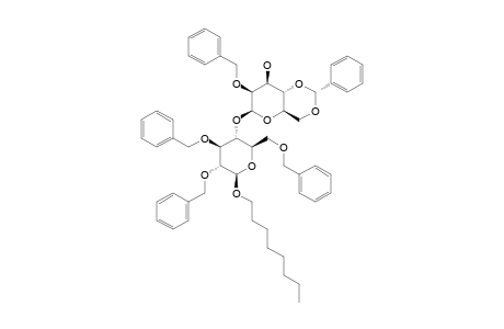 OCTYL-2-O-BENZYL-4,6-O-BENZYLIDENE-BETA-D-MANNOPYRANOSYL-(1->4)-2,3,6-TRI-O-BENZYL-BETA-D-GLUCOPYRANOSIDE