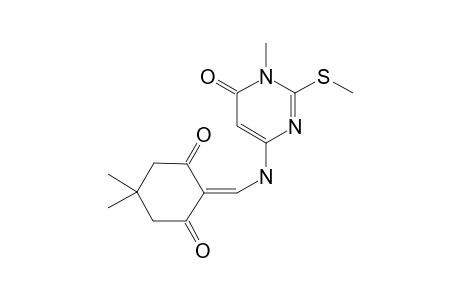 5,5-DIMETHYL-2-[(1-METHYL-2-METHYLSULFANYL-6-OXO-1,6-DIHYDROPYRIMIDIN-4-YLAMINO)-METHYLENE]-CYCLOHEXANE-1,3-DIONE