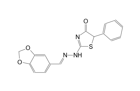 1,3-Benzodioxole-5-carbaldehyde (4-oxo-5-phenyl-4,5-dihydro-1,3-thiazol-2-yl)hydrazone