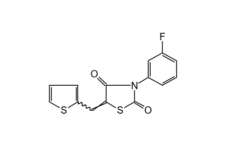 3-(m-FLUOROPHENYL)-5-(2-THENYLIDENE)-2,4-THIAZOLIDINEDIONE