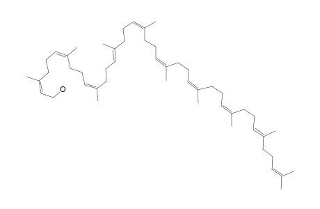 #5;ARACHISPRENOL-10;(2Z,6-Z,10-Z,14-Z,18-Z,22-Z,26-Z,30-Z,34-E)-3,7,11,15,19,23,27,31,35,39-DECAMETHYL-2,6,10,14,18,22,26,30,34,38-TETRACONTADECAEN-1-OL