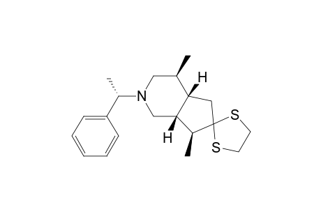 (1R,5S,6S,9S,1'S)-5,9-Dimethyl-3-(1'-phenylethyl)spiro{[3]azabicyclo[4.3.0]nonane-8,2"-[1,3]dithiolane}