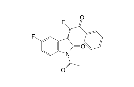 1-acetyl-5-fluoro-3-(1-fluoro-2-oxo-2-phenyl-ethylidene)indolin-2-one