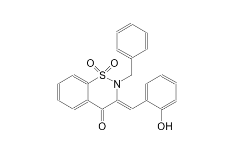 4H-1,2-benzothiazin-4-one, 2,3-dihydro-3-[(2-hydroxyphenyl)methylene]-2-(phenylmethyl)-, 1,1-dioxide, (3Z)-