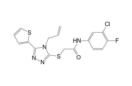 acetamide, N-(3-chloro-4-fluorophenyl)-2-[[4-(2-propenyl)-5-(2-thienyl)-4H-1,2,4-triazol-3-yl]thio]-