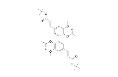 (E)-5,5'-[3-BIS-(TERT.-BUTOXY)-3-OXOPROP-1-EN-1-YL]-3,3'-DIMETHOXY-[1,1'-BIPHENYL]-2,2'-DIYL-DIACETATE;MINOR-PRODUCT