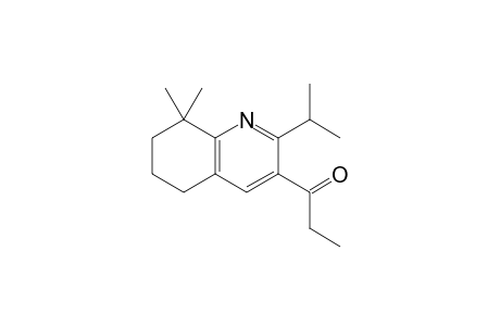 1-(5,6,7,8-TETRAHYDRO-8,8-DIMETHYL-2-(1-METHYLETHYL)-3-QUINOLINYL)-1-PROPANONE