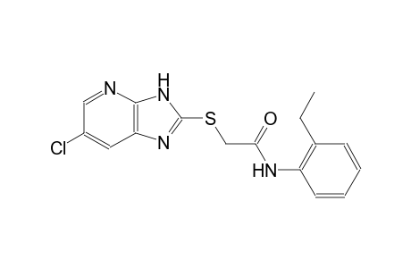 2-[(6-chloro-3H-imidazo[4,5-b]pyridin-2-yl)sulfanyl]-N-(2-ethylphenyl)acetamide