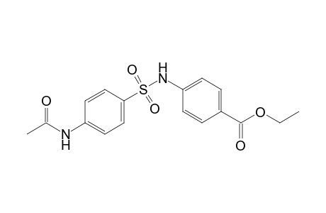 p-(p-acetamidobenzenesulfonamido)benzoic acid, ethyl ester