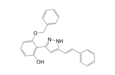 3-(2-Benzyloxy-6-hydroxyphenyl)-5-styrylpyrazole