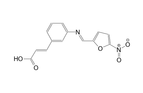 (2E)-3-(3-{[(E)-(5-nitro-2-furyl)methylidene]amino}phenyl)-2-propenoic acid