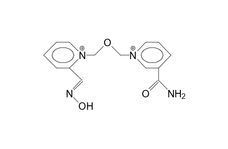 1-(3-Carbamoyl-pyridinium)-3-(2-hydroxyiminomethyl-pyridinium)-2-oxa-propane dication