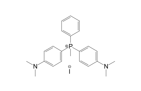 bis[p-(dimethylamino)phenyl]methylphenylphosphonium iodide