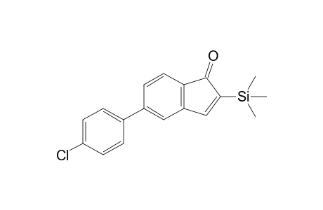 5-(p-Chlorophenyl)-2-(trimethylsilyl)inden-1-one