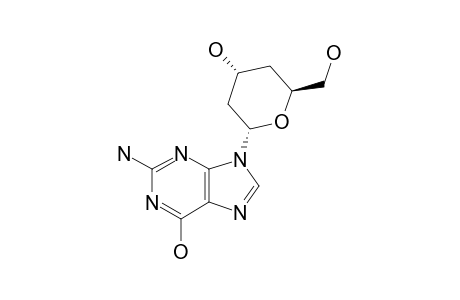 9-(2,4-DIDEOXY-ALPHA-D-ERYTHRO-HEXO-PYRANOSYL)-GUANINE