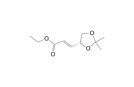 Ethyl (R)-(-)-3-(2,2-dimethyl-1,3-dioxolan-4-yl)-trans-2-propenoate