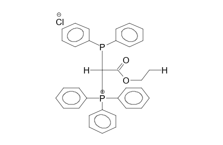 TRIPHENYL(ALPHA-ETHOXYCARBONYL-ALPHA-DIPHENYLPHOSPHINOMETHYLENE)PHOSPHORANE HYDROCHLORIDE