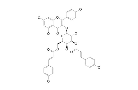 3-O-[3'',6''-DI-O-PARA-HYDROXY-CINNAMOYL]-BETA-D-GALACTOPYRANOSYL-KAEMPFEROL