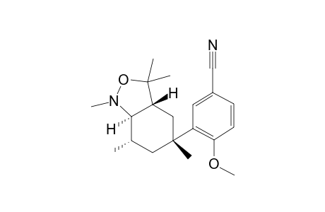 rac-4-methoxy-3-((3aR,5R,7S,7aR)-1,3,3,5,7-pentamethyloctahydrobenzo[c]isoxazole-5-yl)benzonitrile