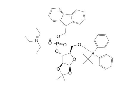 5'-O-[(TERT.-BUTYL)-DIPHENYLSILYL]-3-O-[(9H-FLUOREN-9-YL)-PHOPHANYL]-1',2'-O-ISOPROPYLIDENE-BETA-D-ARABINOFURANOSIDE-TRIETHYLAMMONIUM-SALT