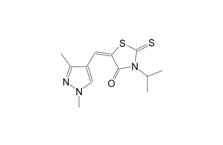 (5E)-5-[(1,3-dimethyl-1H-pyrazol-4-yl)methylene]-3-isopropyl-2-thioxo-1,3-thiazolidin-4-one