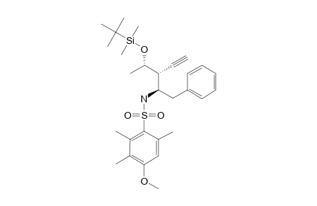 (2S,3S,4S)-2-TERT.-BUTYLDIMETHYLSILYLOXY-3-ETHYNYL-4-[N-(4-METHOXY-2,4,6-TRIMETHYLPHENYLSULFONYL)-AMINO]-5-PHENYL-PENTANE