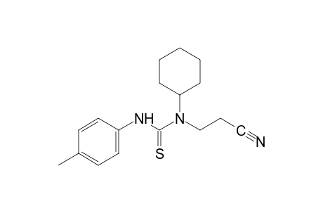 1-(2-cyanoethyl)-1-cyclohexyl-2-thio-3-p-tolylurea