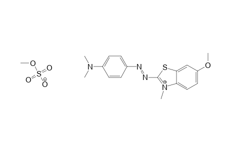 Benzothiazolium, 2-[[4-(dimethylamino)phenyl]azo]-6-methoxy-3-methyl-, methyl sulfate