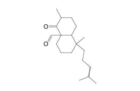 (2.xi.,4as,5s,8as)-(-)-2,5.beta.-dimethyl-8a.beta.-formyl-5.alpha.-(4-methyl-3-pentenyl)-3,4,4a,5,6,7,8,8a-octahydronaphthalen-1(2h)-one