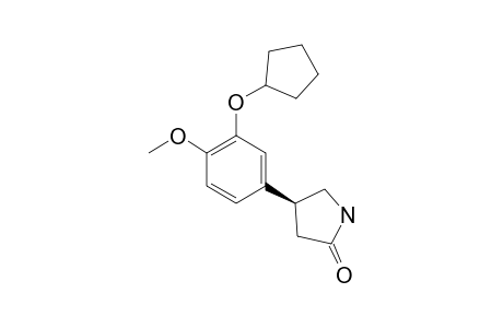 (4R)-4-(3-CYCLOPENTYLOXY-4-METHOXY)-2-PYRROLIDINONE;(R)-(-)-ROLIPRAM