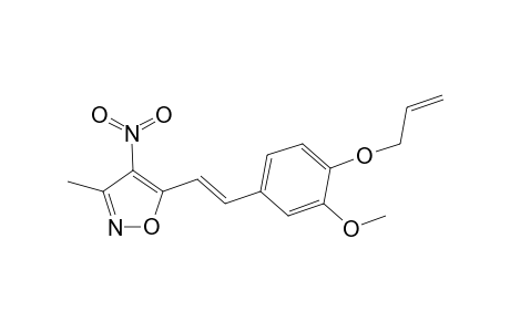 Isoxazole, 5-[2-[3-methoxy-4-(2-propenyloxy)phenyl]ethenyl]-3-methyl-4-nitro-