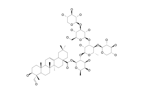 28-O-[XYLOPYRANOSYL-(1->3)-GLUCOPYRANOSYL-(1->3)-[XYLOPYRANOSYL-(1->4)]-RHAMNOPYRANOSYL-(1->2)-FUCOPYRANOSYL]-GYPSOGENIN-ESTER