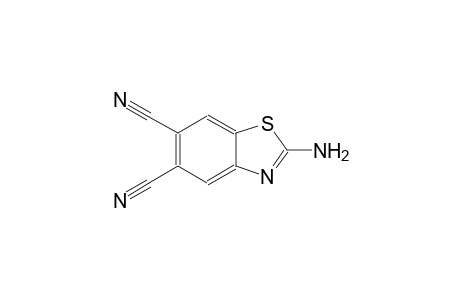 5,6-benzothiazoledicarbonitrile, 2-amino-