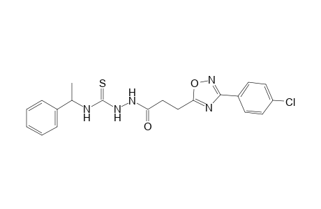 1-{3-[3-(p-chlorophenyl)-1,2,4-oxadiazol-5-yl]propionyl}-4-(alpha-methylbenzyl)-3-thiosemicarbazide