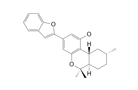 MACHAERIOL-B;6A-ALPHA,7,8,9-BETA,10,10A-BETA-HEXAHYDRO-6,6,9-TRIMETHYL-3-BENZO-[B]-FURAN-1'-YL-6H-DIBENZO-[B,D]-PYRAN-1-OL