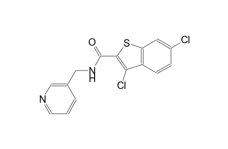 3,6-dichloro-N-(3-pyridinylmethyl)-1-benzothiophene-2-carboxamide