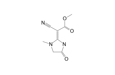 2-CYAN-2-(1-METHYL-4-OXO-2-IMIDAZOLIDINYLIDEN)-ESSIGSAEURE-METHYLESTER