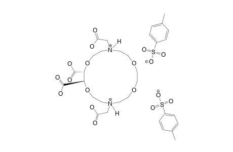 (2R,3R)-1,4,10,13-TETRAOXA-7,16-DIAZACYCLOOCTADECANE-2,3-DICARBOXYLIC-ACID-N,N'-DIACETIC-ACID-BIS-(HYDROGENETOLUENESULFONATE)