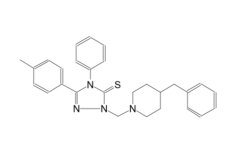 2-[(4-benzyl-1-piperidinyl)methyl]-5-(4-methylphenyl)-4-phenyl-2,4-dihydro-3H-1,2,4-triazole-3-thione