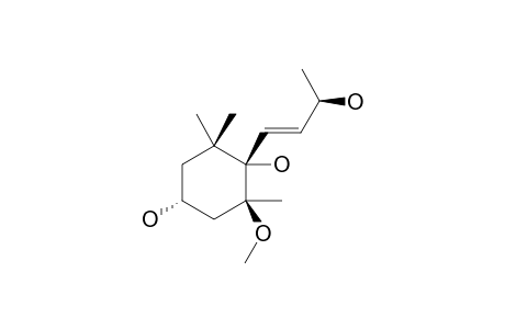 (3-R,5-S,6-S,7-E,9-S)-MEGASTIGMAN-7-ENE-5-METHOXY-3,6,9-TRIOL