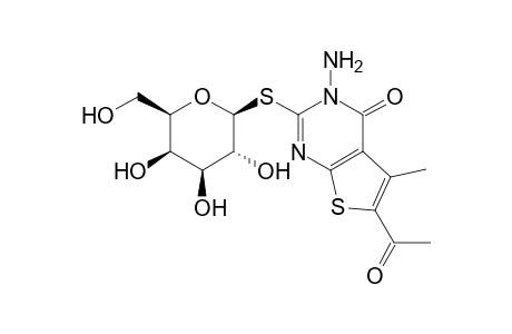 3-Amino-6-acetyl-5-methyl-2-(.beta.-D-galactopyranosyl-thio)-thieno[2,3-d]pyrimidin-4-one