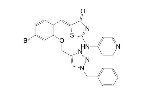 (Z)-5-(2-((1-Benzyl-1H-1,2,3-triazol-4-yl)methoxy)-4-bromobenzylidene)-2-(pyridin-4-ylamino)thiazol-4(5H)-one