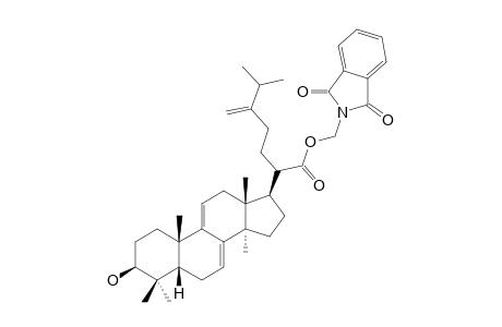 3-BETA-HYDROXYLANOSTA-7,9(11),24(31)-TRIEN-21-OIC-ACID-METHANE-N-PHTHALIMIDYLESTER